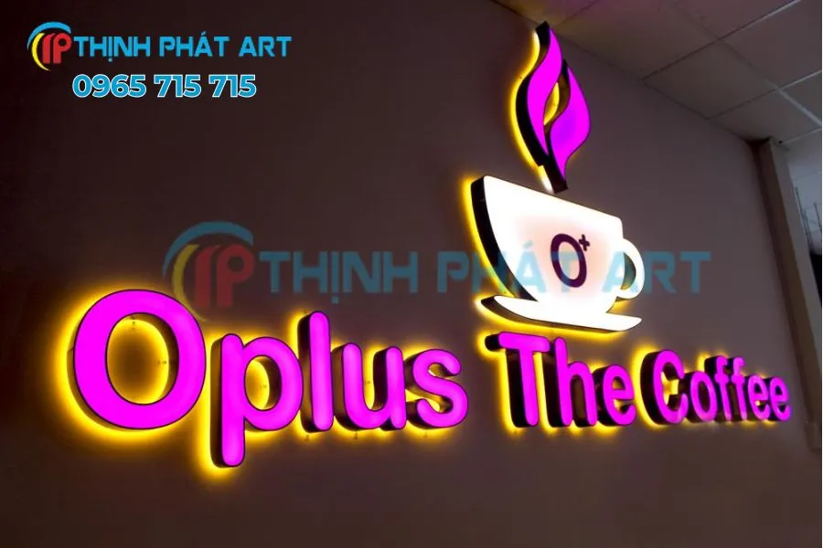 Mẫu bảng hiệu LED - chữ nổi LED sang trọng cho showroom cao cấp