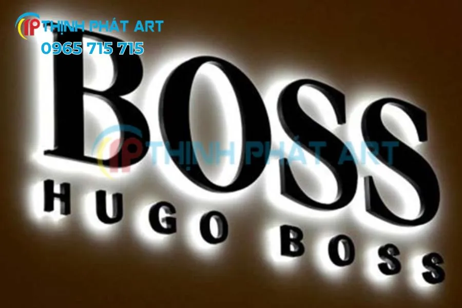 Biển quảng cáo chữ nổi có đèn LED nổi bật