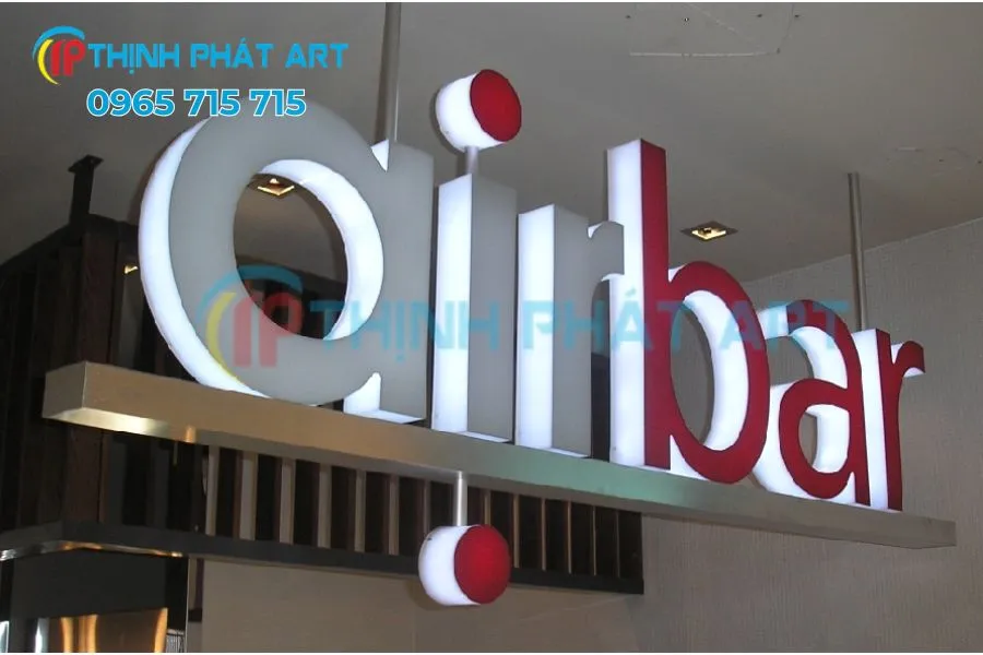 Biển quảng cáo chữ nổi thiết kế theo yêu cầu