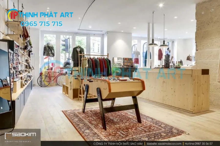 Thiết kế cửa hàng theo phong cách vintage ấm cúng