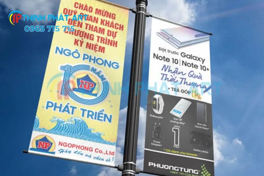 Phướn truyền thông sự kiện gắn liền thương hiệu