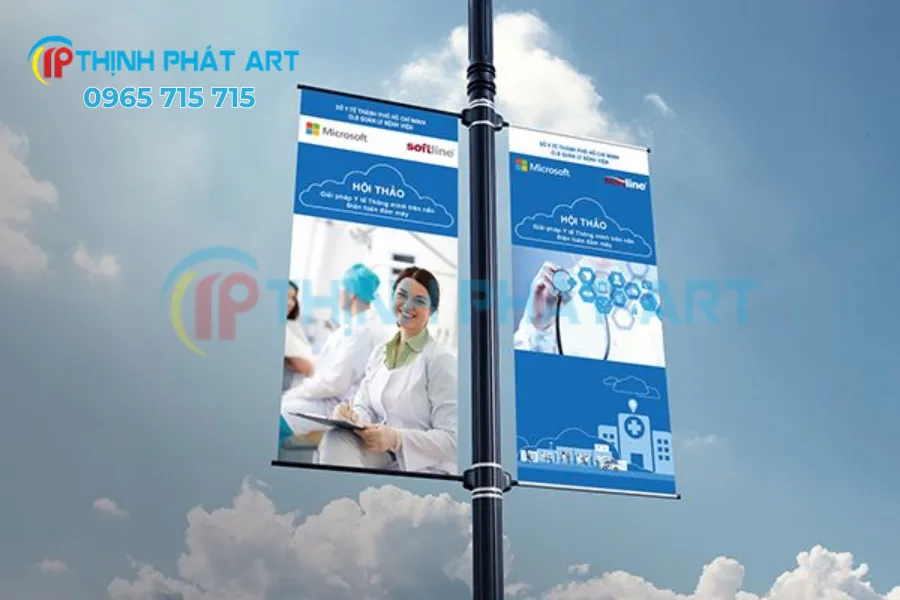 Treo phướn tuyên truyền phòng chống dịch an toàn