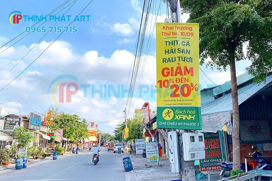 Mẫu phướn truyền thông ngoài trời đẹp – bắt mắt