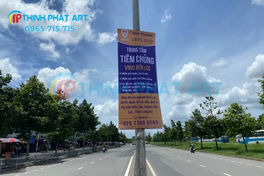 Thiết kế – in – treo phướn đồng bộ trọn gói