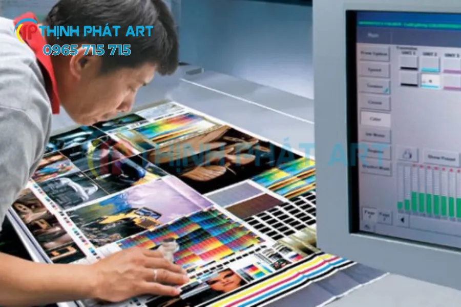 Hình ảnh quy trình in ấn tem nhãn sản phẩm