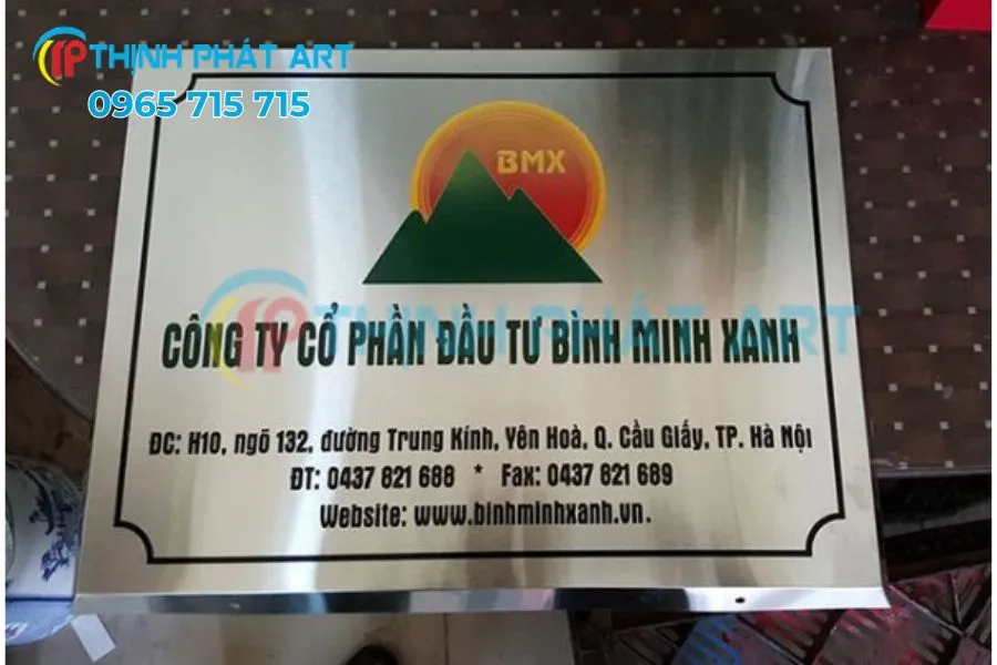 Mẫu biển hiệu công ty văn phòng hiện đại