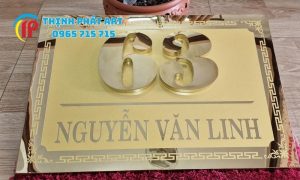 Biển số nhà, bảng tên văn phòng giá rẻ Quảng Trị 