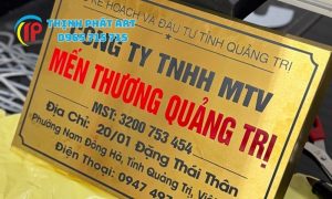 Mẫu biển số nhà inox ăn mòn tại Quảng Trị