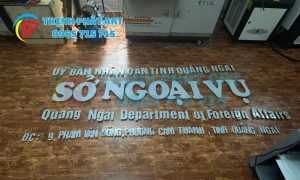 Gia công chữ nổi inox chuyên nghiệp