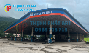 Thi công cải tạo cây xăng dầu Indel Petro Quảng Trị hiện đại an toàn