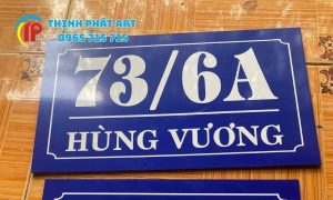 Biển số nhà mica sang trọng
