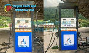 Hệ thống cấp phát nhiên liệu tại cây xăng dầu Indel Petro Cửa Khẩu Cha Lo