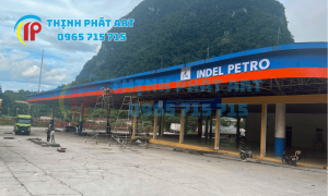 Bàn giao công trình hoàn thiện cải tạo cây xăng dầu Indel Petro Quảng Trị
