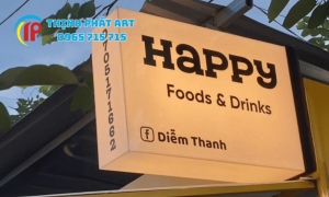 Mẫu hộp đèn mica sang trọng tại Quảng Trị