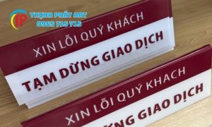 Bảng tên văn phòng bằng chất liệu Mica