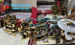 Gia công chữ inox uốn nổi 3D