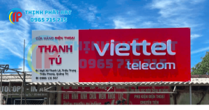 Thi công bảng hiệu alu mica Viettel Quảng Trị bền bỉ, chịu thời tiết khắc nghiệt
