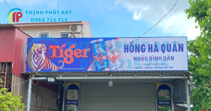 Thi công bảng hiệu cửa hàng bán lẻ Heineken tại Hà Tĩnh