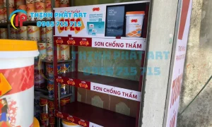 Thịnh Phát thi công bảng hiệu cửa hàng sơn Quảng Trị